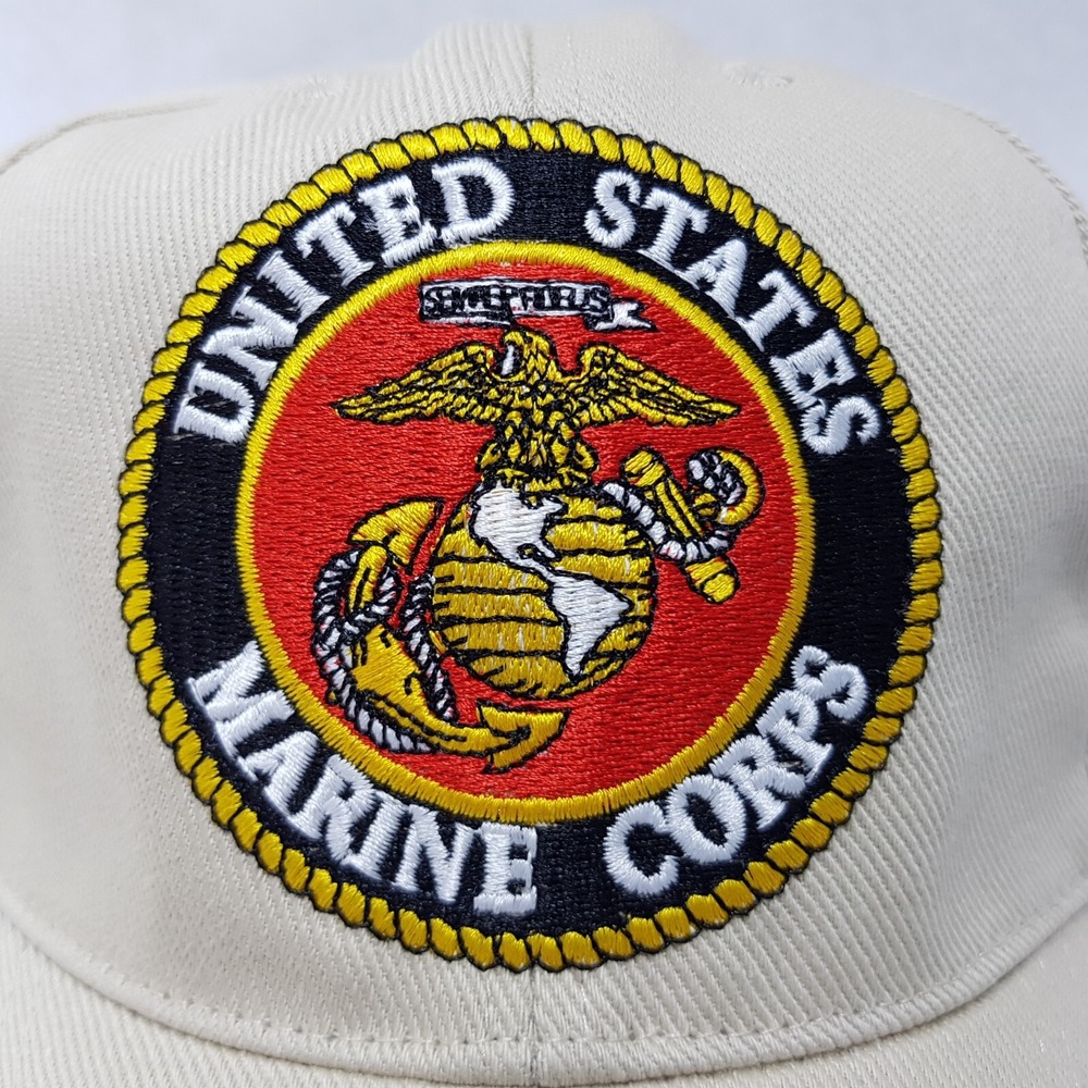 USMC Marine Corps Hat Logo Khaki Cover EGA US Official United States‎ Licensed - Picture 5 of 16